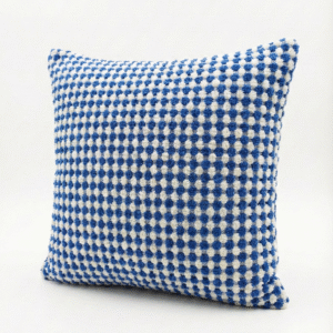 Mavi Noktalı Dokulu Kırlent